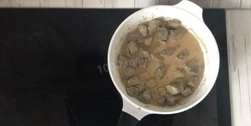 печень в сливочном соусе