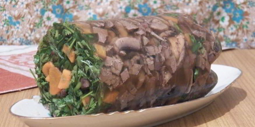 Рецепт печени заливной