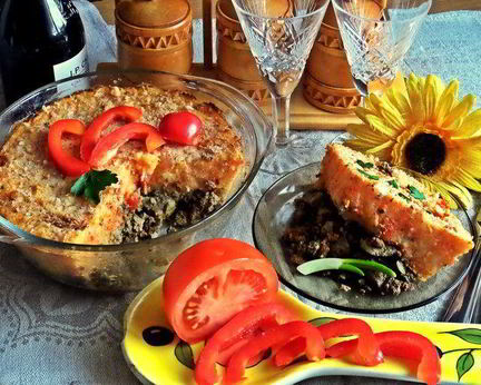 Печенка под овощной шубкой