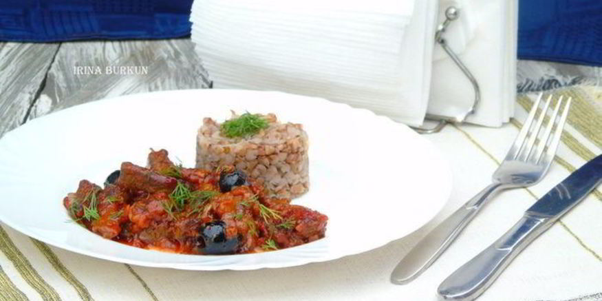 Рецепт печенки в пикантном соусе