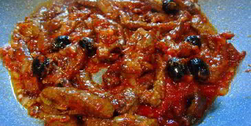 печенка в пикантном соусе