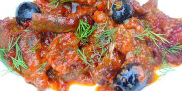 печенка в пикантном соусе