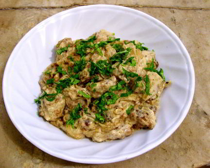 Печенка в сметане