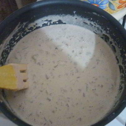 Печенка в сырном соусе