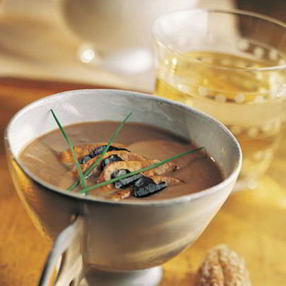 Пюре из каштанов с гусиной печенью