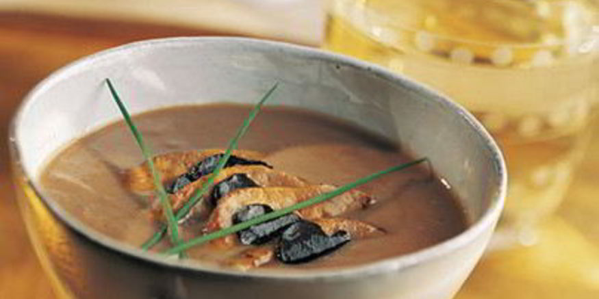 Рецепт пюре из каштанов с гусиной печенью