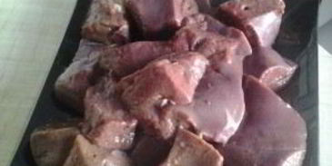 свиная печень в сметане