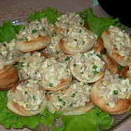 Рецепт Волованов с печенью трески