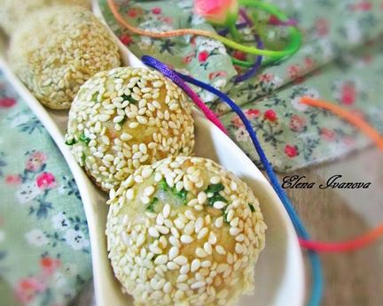 Закусочные шарики с печенью трески