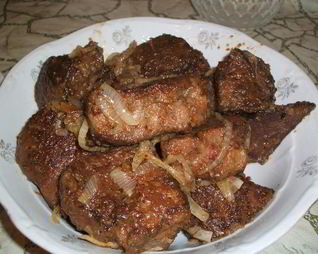 Жареная печень