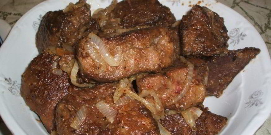 Рецепт жареной печени