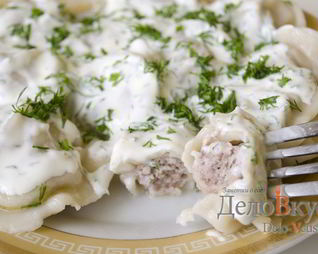 Домашние пельмени с мясом