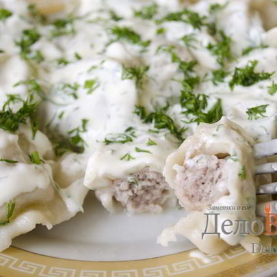 Домашние пельмени с мясом