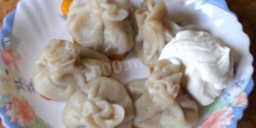 Рецепт китайских пельменей с креветками грибами и мясным фаршем