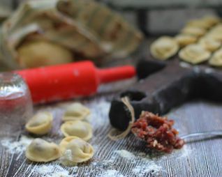 Пельмени из заварного теста