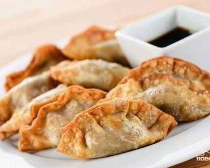 Пельмени с креветками