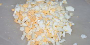 пельмени с сухими грибами и яйцом