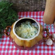 Рецепт Пельменей в горшочках с грибами