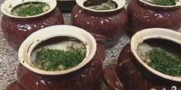 пельмени в горшочках с печенью