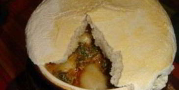 пельмени в горшочках с печенью