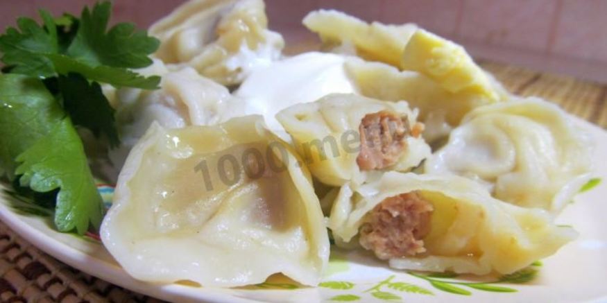 Рецепт свиных пельменей из свинины