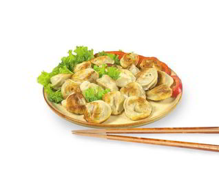 Японские пельмени с яйцом