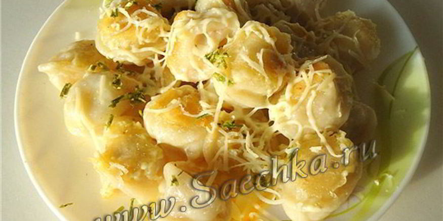 Рецепт запеченных пельменей