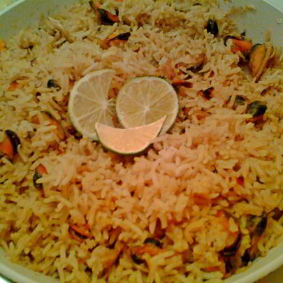 Паэлья с мидиями