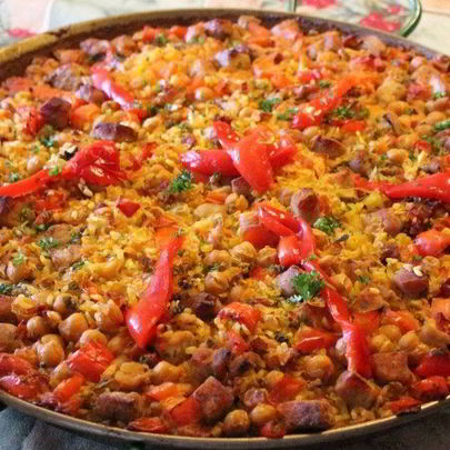 Паэлья со свининой