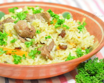 Плов из баранины по-узбекски