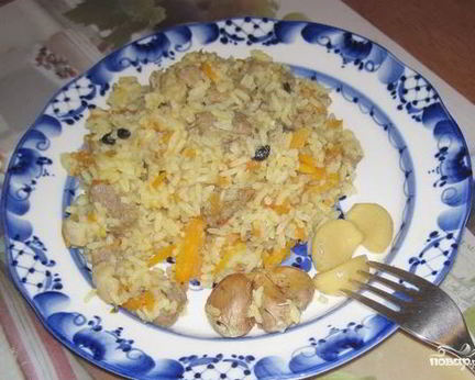 Плов из баранины с помидорами