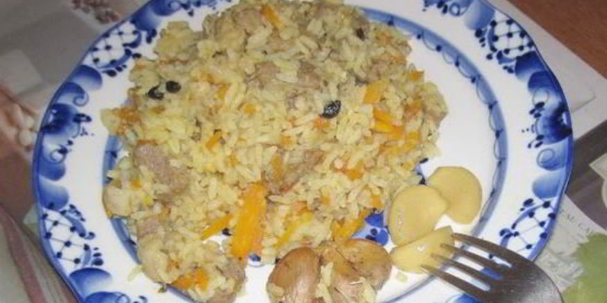 Рецепт плова из баранины с помидорами