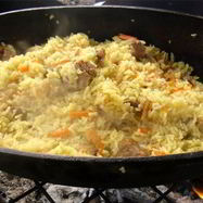 Рецепт Плова из баранины в казане