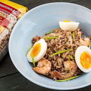 Рецепт Плова из красного и бурого риса с креветками