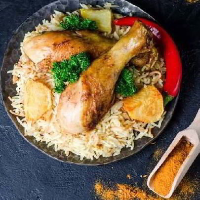 Плов из курицы и картофеля