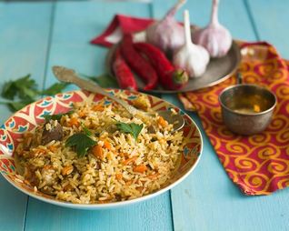 Плов из риса жасмин