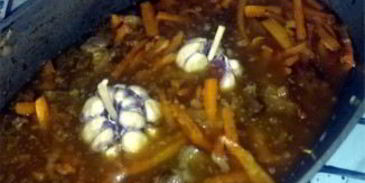 плов из свинины в утятнице