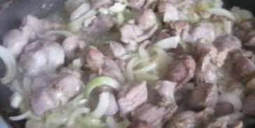 плов из желудков куриных