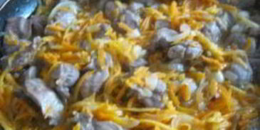 плов из желудков куриных