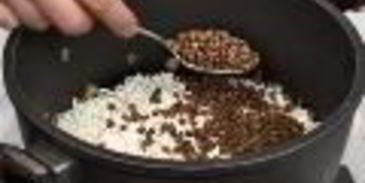 плов с чечевицей и овощами