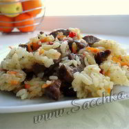 Рецепт Плова с говяжьим сердцем в мультиварке