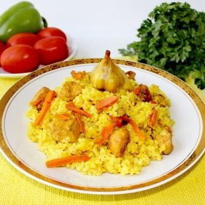 Плов с куриным филе