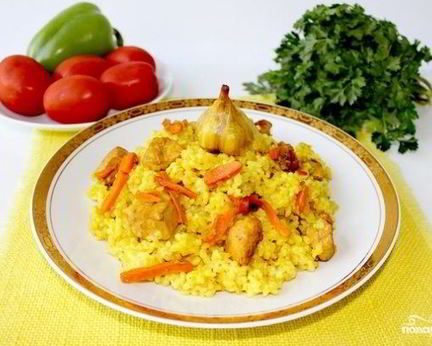 Плов с куриным филе