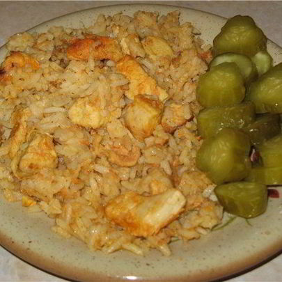 Плов с курицей в мультиварке