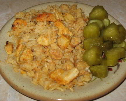 Плов с курицей в мультиварке