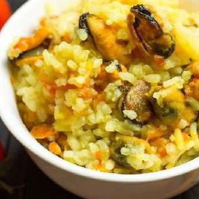 Плов с мидиями по-восточному