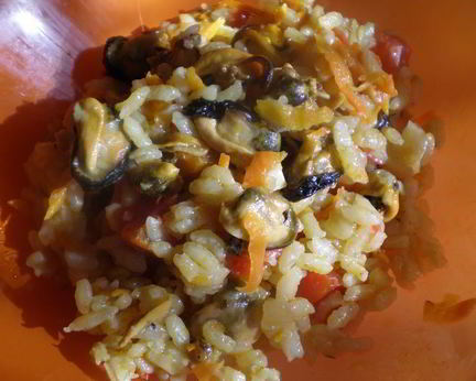 Плов с мидиями