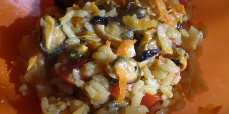 Рецепт плова с мидиями