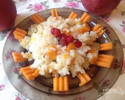 Плов с тыквой и изюмом