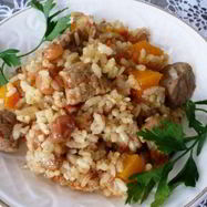 Рецепт Плова с тыквой и мясом